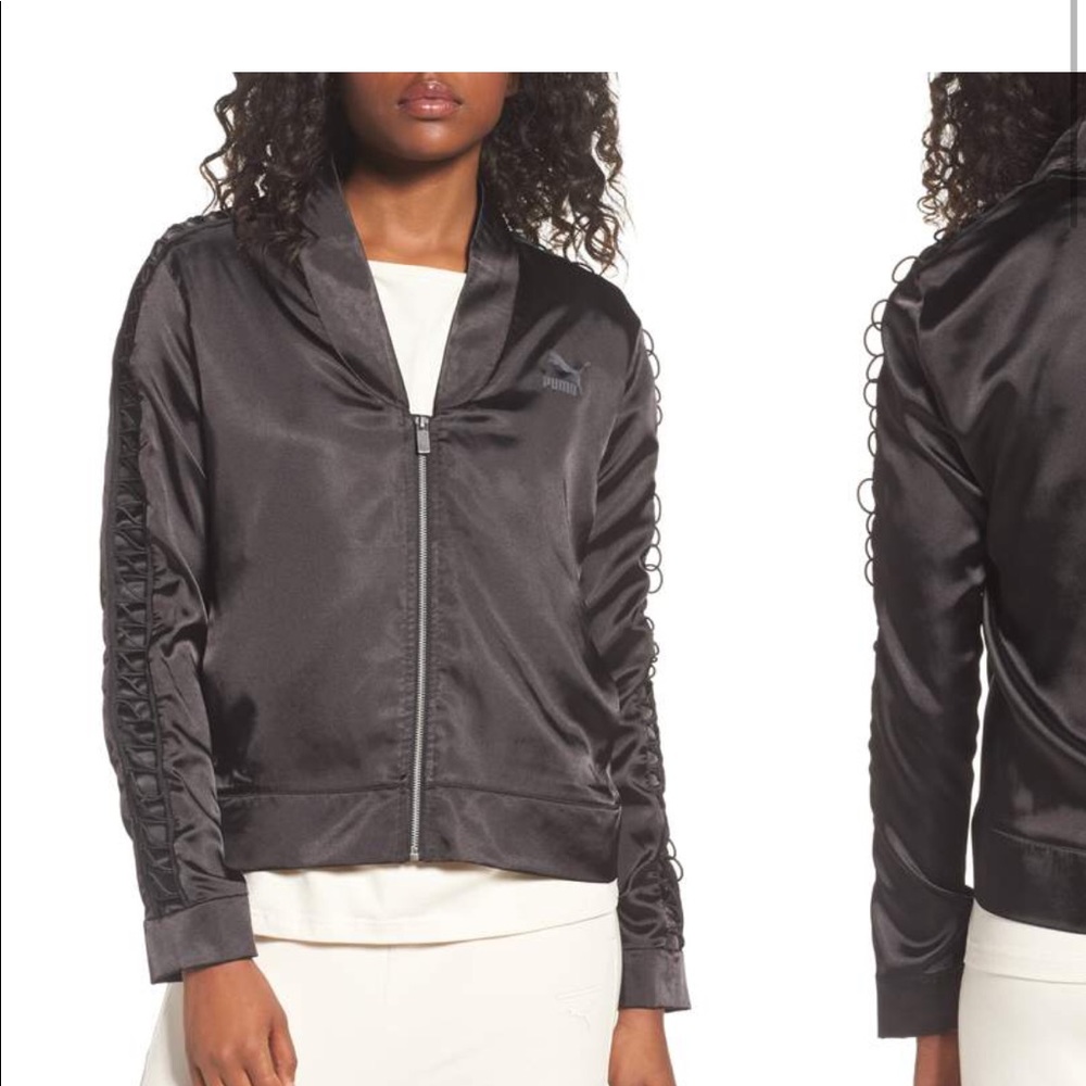 Puma Black Satin Lux T7 Jacket